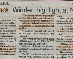 Hitchcock, Winden highlight at NCAAs. 1994.
