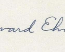 Howard Ehmke autograph.