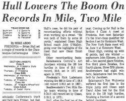 Hull Lowers The Boom On Records In Mile, Two Mile. May 26, 1973.