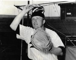 Phil Young with Salt Lake City Bees, 1956. Phil Young with Salt Lake City Bees, 1956.