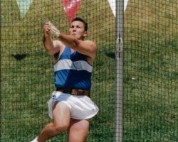 Trevor Hitchcock hammer throw for SUNY Fredonia.