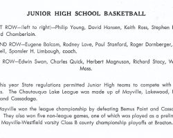 Mayville junior high basketball 1947 Mayville junior high basketball 1947