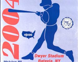 NJCAA Junior College World Series program cover, 2004.