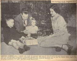 Christmas Warmup. <em> Washington Star</em>, December 25, 1949. Christmas Warmup. December 25, 1949.
