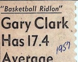 Gary Clark Has 17.4 Average. 1957.