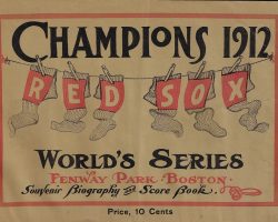 1912 World Series program