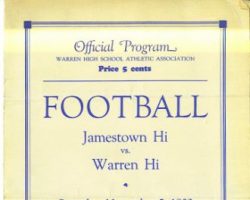1932 Jamestown High School program cover
