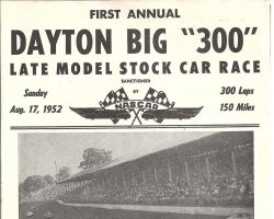 Lloyd Moore's 1951 top 5 finishes are noted on this poster. Lloyd Moore's 1951 top 5 finishes are noted on this poster.