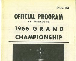 Bobby Schnars - Stateline Speedway Program, 1966. Bobby Schnars - Stateline Speedway Program, 1966.