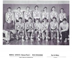 Maple Grove basketball team, 1968-69.
