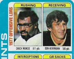 1977 New Orleans Saints Defensive Leaders trading card.