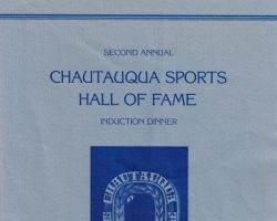 1983 induction banquet program cover.