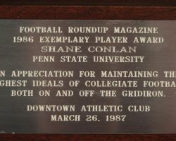 Exemplary Player Award, 1987.