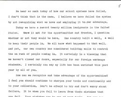 Cal Cederquist's 1992 Chautauqua Central School commencement speech. Page 5. Cal Cederquist's 1992 Chautauqua Central School commencement speech. Page 5.