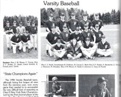 1996 Frewsburg Central School baseball team.