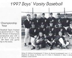 1997 Frewsburg Central School baseball team.