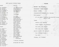 1976 SWCS football banquet program. Page 2. 1976 SWCS football banquet program. Page 2.