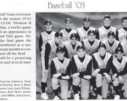 2003 Frewsburg Central School baseball team.