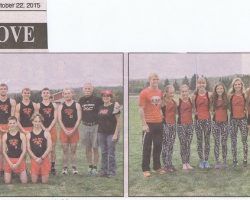 2015 boys and girls cross country teams.