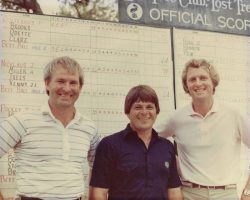 Stan Marshaus with Lou Biago and Nigel Rouse, professional golfers, in 1982. Stan Marshaus with Lou Biago and Nigel Rouse, professional golfers, in 1982.