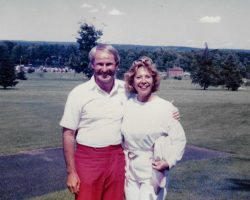Dinah Shore, entertainer, with Stan Marshaus in 1979. Dinah Shore, entertainer, with Stan Marshaus in 1979.