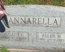 Joe Annarella's grave marker.