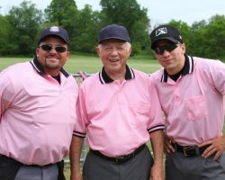 Baseball umpires crew, Fred Stern, Paul Cooley, and J.J. Bilinski.