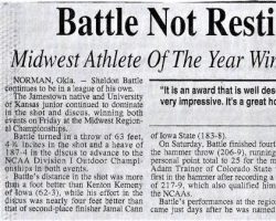 Battle Not Resting On His Laurels. 2005.