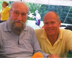 Les Beck with Dick Barton, 2003 CSHOF inductee, at a picnic in 2009.