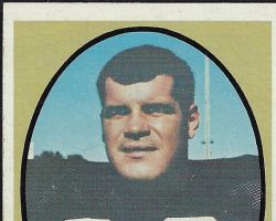 Bill Bergey trading card, Topps - 1970.