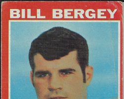 Bill Bergey trading card, Topps - 1971.