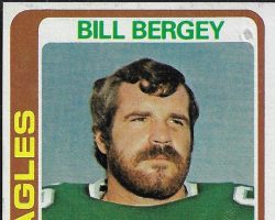 Bill Bergey trading card, Topps - 1978.