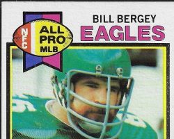 Bill Bergey trading card, Topps - 1979.