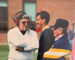 Falconer Central School football coaches Bill Davenport, Sam Ognibene, Bill Race.