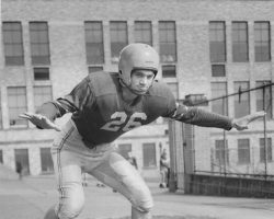 Bill Radack, Jamestown High School football team. 1954.