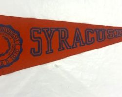Bob Barlette's Syracuse University pennant, circa 1971. Bob Barlette's Syracuse University pennant, circa 1971.
