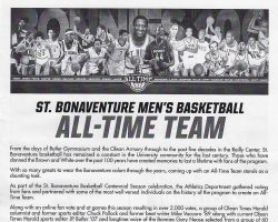 George Carter was named as one of the greatest 20 players in the 100-year history of St. Bona basketball in 2019. St. Bonaventure University Men's Basketball All-Time Team