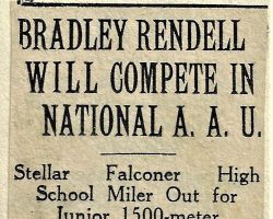 Bradley Rendell Will Compete In National A.A.U.