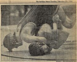 Cassadaga Valley's Marty Nichols. February 23, 1986.