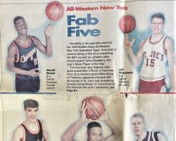 <em> Buffalo News</em> All Western New york basketball team. 1993.