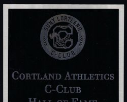 Bob Brown's plaque in SUNY Cortland C-Club Hall of Fame. Bob Brown's plaque in SUNY Cortland C-Club Hall of Fame.