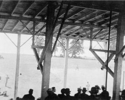 Celoron ballfield grandstand.