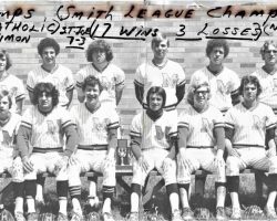 Cardinal Mindszenty High School baseball team, 1974. Cardinal Mindszenty High School baseball team, 1974.