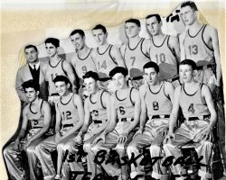 Cardinal Mindszenty High School basketball team, 1952-53. Cardinal Mindszenty High School basketball team, 1952-53.
