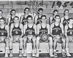 Cardinal Mindszenty High School basketball team, 1954-55. Mindszenty High School basketball team, 1954-55.