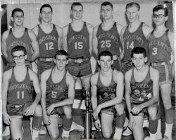 Cardinal Mindszenty High School basketball team, 1964-65. Cardinal Mindszenty High School basketball team, 1964-65.
