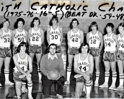 Cardinal Mindszenty High School basketball team, 1975-76. Cardinal Mindszenty High School basketball team, 1975-76.