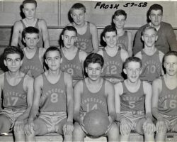 Cardinal Mindszenty High School freshman basketball team, 1957-58. Cardinal Mindszenty High School freshman basketball team, 1957-58.