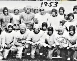 Cardinal Mindszenty High School football team, 1953. Cardinal Mindszenty High School football team, 1953.