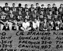 Cardinal Mindszenty High School football team, 1958. Cardinal Mindszenty High School football team, 1958.